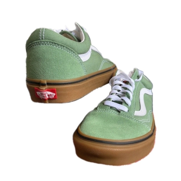 Vans Old Skool Basil Green Gum shoe (UNISEX) Sneakers US Men's 7.5 Wmns Sz 9 - Picture 4 of 10
